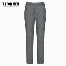 티아이포맨 (T.I FOR MEN) 모혼방 하운드투스 셋업팬츠(M188MPT102M)