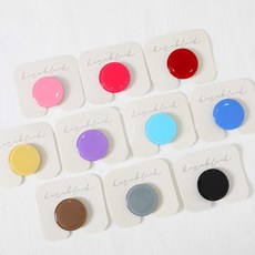 하트 원형 에폭시 자체제작 그립톡 스마트톡, 1개, 에폭시7. 원형 보라