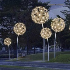 Led 야외 조명 태양광 인테리어 카페 램프 민들레 공원 정원, 경질 민들레 램프 60cm 1.8m, 1개