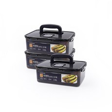 락앤락 숨쉬는 김치통 그레이, 2.6L, 3개
