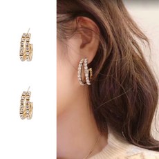 도금링귀걸이
