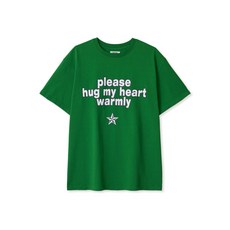 AEAE 에이이에이이 HUG ME T-SHIRTS 반팔 티셔츠 GREEN 매장정품 121164 - aeae모자