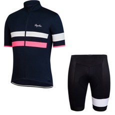 RAPHA 여름 남성과 여성 반팔 자전거 져지 빕숏 로드 세트