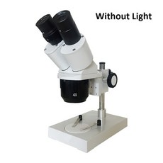 10X-20X-30X-40X 쌍안 스테레오 현미경 조명 산업용 현미경 wwf10x 접안 렌즈 시계 수리 pcb 검사, 협동사, 20X 30X 및 40X, 빛 없이