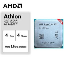 AMD 애슬론 X4 950 쿼드 코어 스레드 L2 = 2M 65W AD950XAGM44AB 소켓 AM4 3.5 GHz
