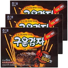 (15개입) 구운감자 핫그릴드BBQ맛 405g 어린이집 학교 돌봄교실 유치원 학원 교회 사무실 탕비실 대용량 간식모음, 1개