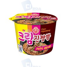 오뚜기 크림진짬뽕 용기 105g 4개 컵라면 큰컵 용기