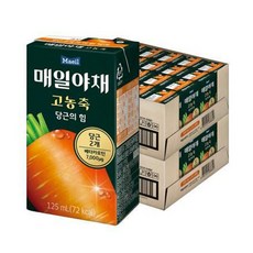 매일유업 매일야채 고농축 당근의 힘, 125ml, 25개