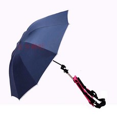 배낭형 파라솔 농사 그늘막 작업 핸즈프리 캐리어, 1개, 방풍 검정색 빨간색 우산대 106cm