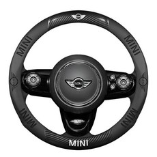 미니쿠퍼 핸들커버 컨트리맨 해치 쿠퍼 MINI 핑크 가죽, 1. (미니) 3D 엠보싱 + 탄소섬유 가죽