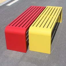 야외 벤치 실외 대기 의자 카페 루프탑 테라스 옥상, 레드 180x40x45