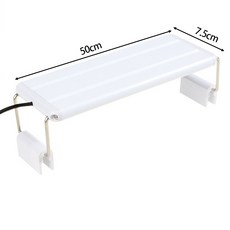 수족관 LED 라이트 슈퍼 슬림 수조 식물 성장 조명 클립 램프 18W 블루 40-50cm
