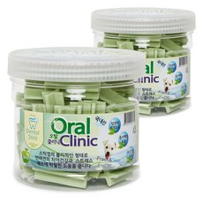 강아지 오랄클리닉 덴탈스틱, 청사과, 300g, 2개 청사과, 2개