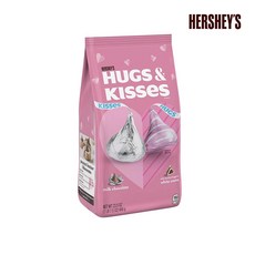 허쉬초콜렛 허그 앤 키스 발렌타인 데이 화이트 초콜릿 666g/HERSHEY'S HUGS & KISSES Milk Chocolate, 1개, 666g
