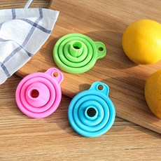 GF 다용도 접이식 깔때기 5P, 5개, 그린