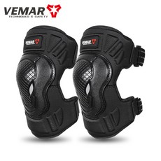 방지 유해로부터 무릎 패드 사이클링 낙하 VEMAR 가드 보호 라이딩 모토 모토크로스 다리, M, Knee Pads, 1개