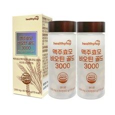 헬씨허그 맥주효모 비오틴 골드 3000 60정, 2개