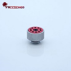 FREEZEMOD PC 수냉 조절 자동 공기 배기 밸브 저수지 공기 배기 HPQF S1B 실버 바디 피팅, [04] silver-red, 04 silver-red, 1개
