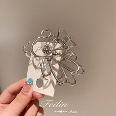 곰돌이 집게 머리띠 머리띠 머리핀 잡기 여자 여름 뒤통수 상어 집게 큰 머리 집게 머리핀 숱 많다