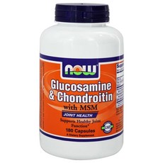 나우푸드 글루코사민 콘드로이틴 MSM 연골 관절 영양제 180캡슐 / NOW Foods Glucosamine Chondroitin with MSM 180 Capsules