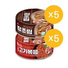 롯데푸드 장조림80g(5캔)+고추장고기볶음80g(5캔), 5개, 80g