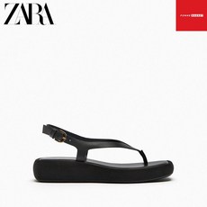 ZARA 자라 샌들 플랫폼 레더 쪼리샌들 23년 여름 신발