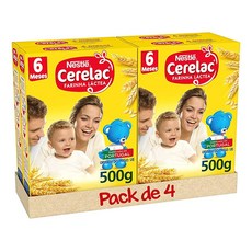 Cerelac Harina Lacteada 세렐락 이유식 우유 가루 이유식 베이비 죽 500g 4개 - 세레락