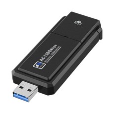 QDY Vista용 Windows XP용 USB WiFi 어댑터 듀얼 5GHz, 85mmx32mm, 검은색, ABS 플라스틱, 1개