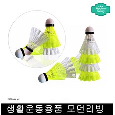 중급자연습용 나일론배드민턴셔틀콕2개 수업용 가성비좋은 실외놀이기구 레슨용, 2개, 셔틀콕 3P 1통