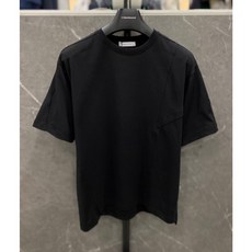유용한 리버클래시반팔 인기 상품 BEST 8 6 리버클래시 24S/S 블랙 옆선 언발란스 슬릿 세미오버핏 반팔 티셔츠 (LKS41383)