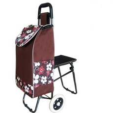 부엉이의자카트 장바구니 마트 쇼핑 핸드 손수레 체어