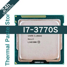 쿼드 코어 CPU 프로세서 LGA 1155 코어 i7 3770S i7 3770 S i7 3770 S 3 1 GHz 65W, 1개 - i73770