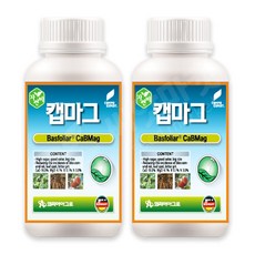 코리아아그로 캡마그 프리미엄 나라바이오 칼슘 마그네슘 식물영양제, 2개, 500ml
