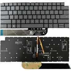 Dell Vostro 5310 5320 5410 5415/Latitude 3320 3420회색용 GinTai 노트북 US 키보드 백라이트 교체