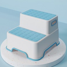 멜로우두두 논슬립 2단 유아 디딤대, 1개, 블루