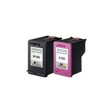 삼성 호환용 잉크 INK M180 C180 검정+컬러 세트 J1660, 삼성 호환 잉크 INK-M180 C180 검정+컬러 세