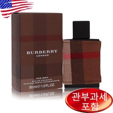 버버리 런던 포맨 오드뚜왈렛 30ml, 1개 - 버버리위크앤드포맨100ml