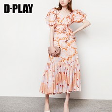 동셀링 잔꽃원피스 플로럴원피스 플로랄원피스 에스닉스타일 DPLAY 데파라 여름 벌룬소매 허리보정 프렌치시크 클래식 여신