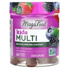 MegaFood 키즈 멀티 베릴리셔스 구미젤리, MegaFood, 키즈 멀티, 베릴리셔스, 구미젤리, 1개