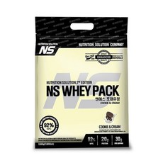NS 포대유청 WPC 쿠키앤크림 헬스보충제 단백질보충제 유청단백질가루 단백질쉐이크 프로틴, 2kg, 1개