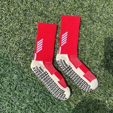 빽스삭스 풋살양말 축구양말 러닝양말 3개입, 빨강