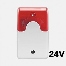 소형 소형 디자인 유선 사이렌 배선 깜박이는 빛 경적 도둑 협박 12V 또는, [02] 24V x1, 1개