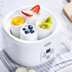 요거트기계 수제 요구르트 낫토 제조기 메이커 자동 발효, 화이트 세라믹
