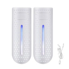 신발살균 신발 건조기 UV 살균 제습 휴대용 풋 워머 히터 탈취기 제습기 장치 빠른 건조, [02] White USB light, 02 White USB light, 1개