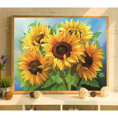 해바라기실십자수