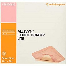 [구매대행] Smith & Nephew Foam Dressing Allevyn Gentle Border Lite 2 X 2 Inch Square Adhesive Sterile #66800833 Box of 10, 1