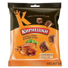 키리에스키 짠빵간식 치킨향 러시아 40g*5개 KIRIESHKI RYE CRACKERS DRY BREAD CHICKEN 40g*5packs