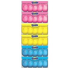 Easter Marshmallow Chicks Peeps Variety Pack 3 Ct. - 30 Chickens Total 9999993509814, One Size