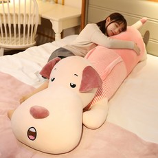 바디필로우 빅사이즈 피큐어 롱스틱 강아지침대 인형 장난감 헤어여성 귀여운 잠자는, C01-전체길이 60CM(소 적합 아이에게선물)