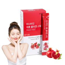 이너미인 석류 콜라겐 젤리스틱 저분자 피쉬콜라겐 1000mg 스페인산 석류 100%, 20g x 30포 (2박스)